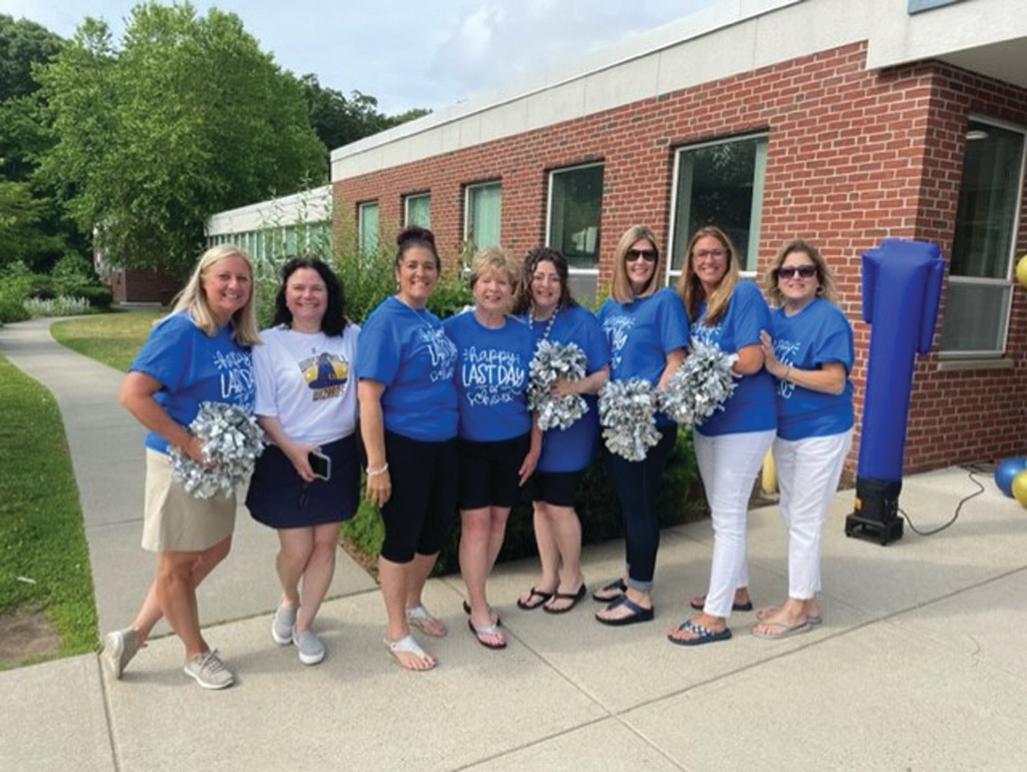 SUPER STAFF: Among the many teachers and staff that made the last day of Winsor Hill School’s 2021-2022 year special was: Susan Parillo, Judy Centracchio, Donna Pingitore, Margy Aiello, Nicole Moccia, Melinda Izzo, Dina Needham and Doreen Hudson.
